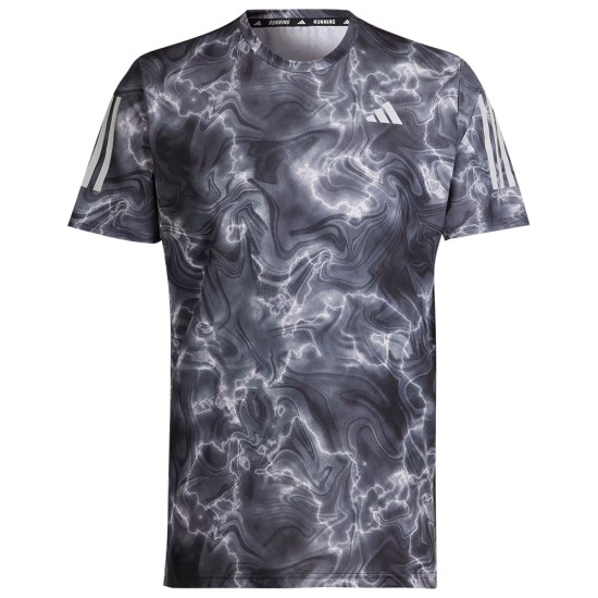 Adidas Ανδρική κοντομάνικη μπλούζα Own the Run AOP Tee